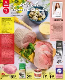 Gazetka promocyjna Selgros - Oferta spożywcza - Gazetka - ważna od 06.04 do 06.04.2022 - strona 4 - produkty: Chrzan, Top, Sos, Ser, Sól, Por, Szynka wieprzowa, Laur, Przyprawy, Szynka, Pieprz, Solan, Mąka, Mysz, Szklanka, Woda, Lanki, Masło, Ziele angielskie, Mięso, Rondel