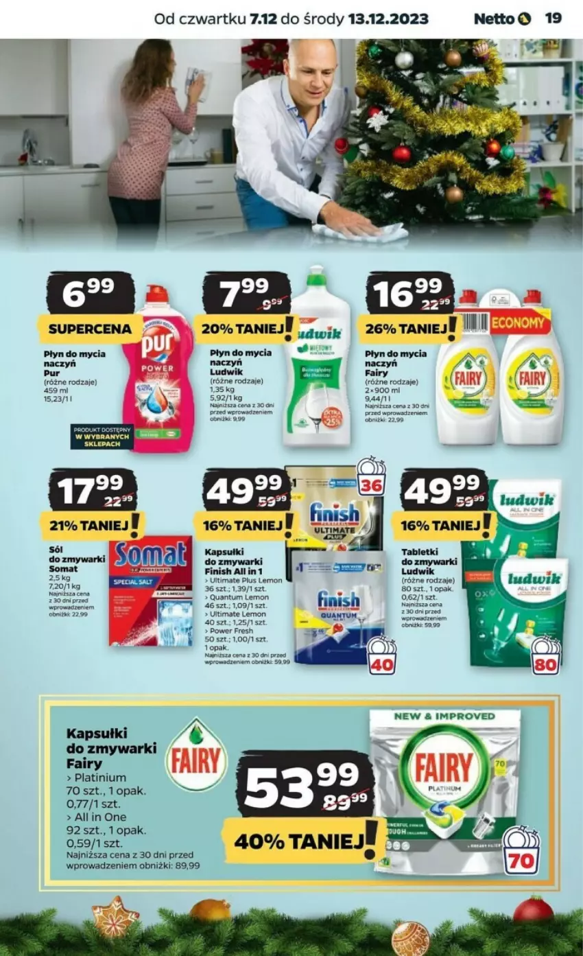 Gazetka promocyjna Netto - ważna 07.12 do 13.12.2023 - strona 11 - produkty: Fa, Fairy, Finish, Obraz, Płyn do mycia, Zmywarki