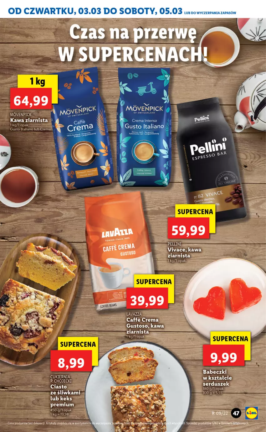 Gazetka promocyjna Lidl - GAZETKA - ważna 03.03 do 05.03.2022 - strona 47 - produkty: Acer, Babeczki, Kawa, Kawa ziarnista, Ser