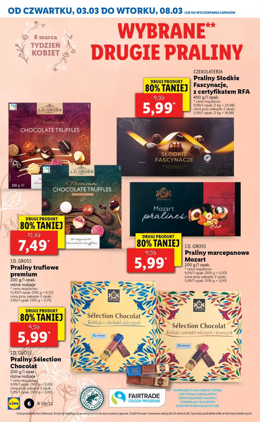 Gazetka promocyjna Lidl - GAZETKA - ważna 03.03 do 05.03.2022 - strona 6 - produkty: Fa, Gra, Praliny, Rolnik