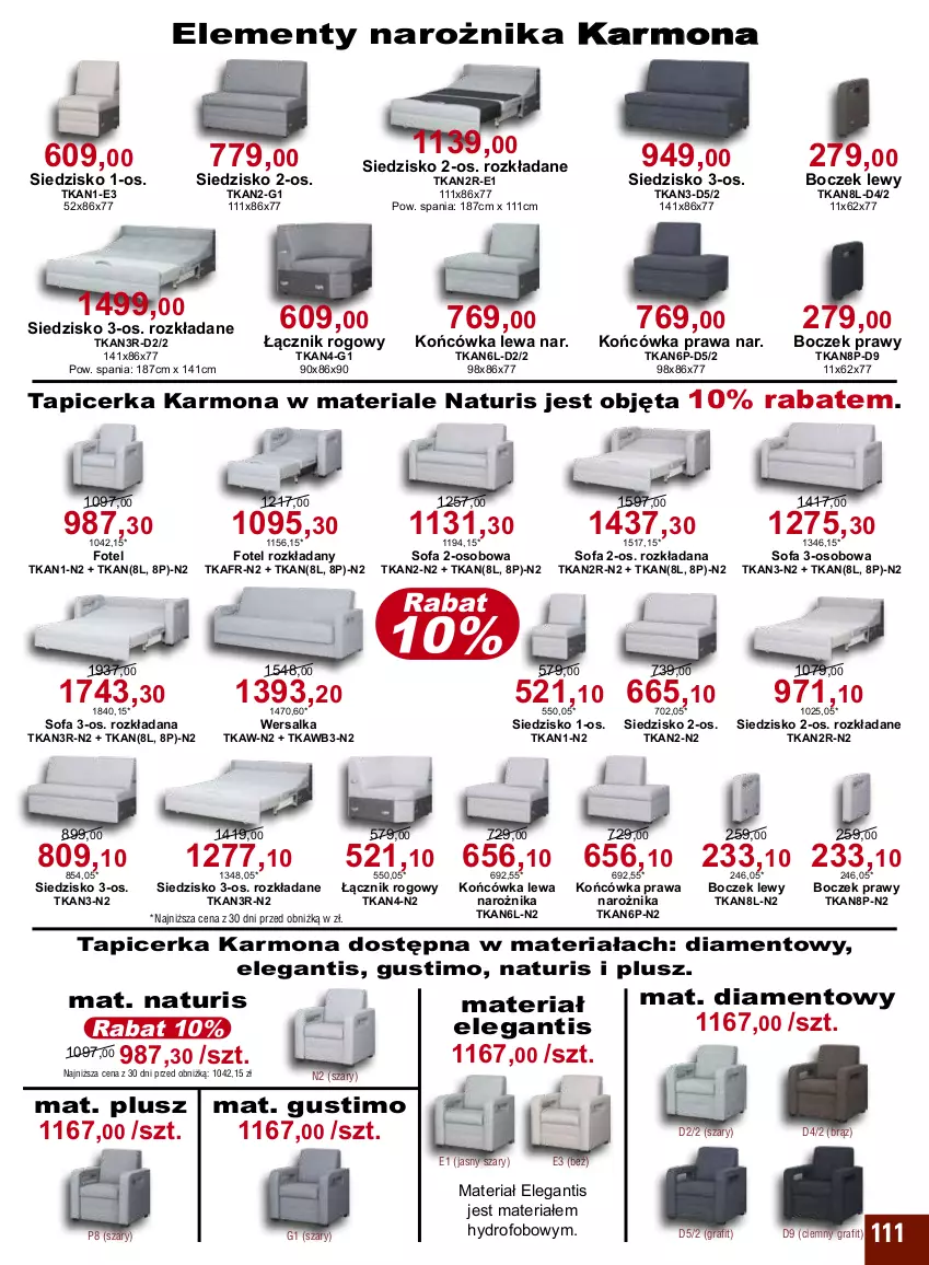 Gazetka promocyjna Bodzio - ważna 01.07 do 30.09.2023 - strona 111 - produkty: Boczek, Fa, Fotel, Gra, Narożnik, Siedzisko, Sofa, Sofa 2-osobowa, Sofa 3-osobowa, Tapicerka, Wersalka