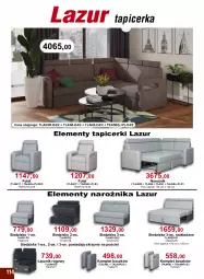 Gazetka promocyjna Bodzio - Gazetka - ważna od 30.09 do 30.09.2023 - strona 114 - produkty: Pościel, Tapicerka, Elementy tapicerki, Narożnik, Siedzisko, Fotel, Lazur
