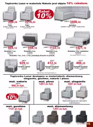 Gazetka promocyjna Bodzio - Gazetka - ważna od 30.09 do 30.09.2023 - strona 115 - produkty: Gra, Pościel, Tapicerka, Narożnik, Siedzisko, Fotel, Lazur