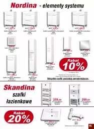 Gazetka promocyjna Bodzio - Gazetka - ważna od 30.09 do 30.09.2023 - strona 95 - produkty: Lustro LED, Sok, Słupek, Słupek wiszący, Szafka, Słupek wysoki, Syfon, Umywalka, Szafka umywalkowa, Drzwi, Lustro, Szafka z lustrem