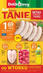 Gazetka promocyjna Delikatesy Centrum - Gazetka dodatkowa DC13 - Gazetka - ważna od 08.04 do 08.04.2023 - strona 1 - produkty: Kujawski, Kiełbasa biała, Olej, Kiełbasa, Pomidory