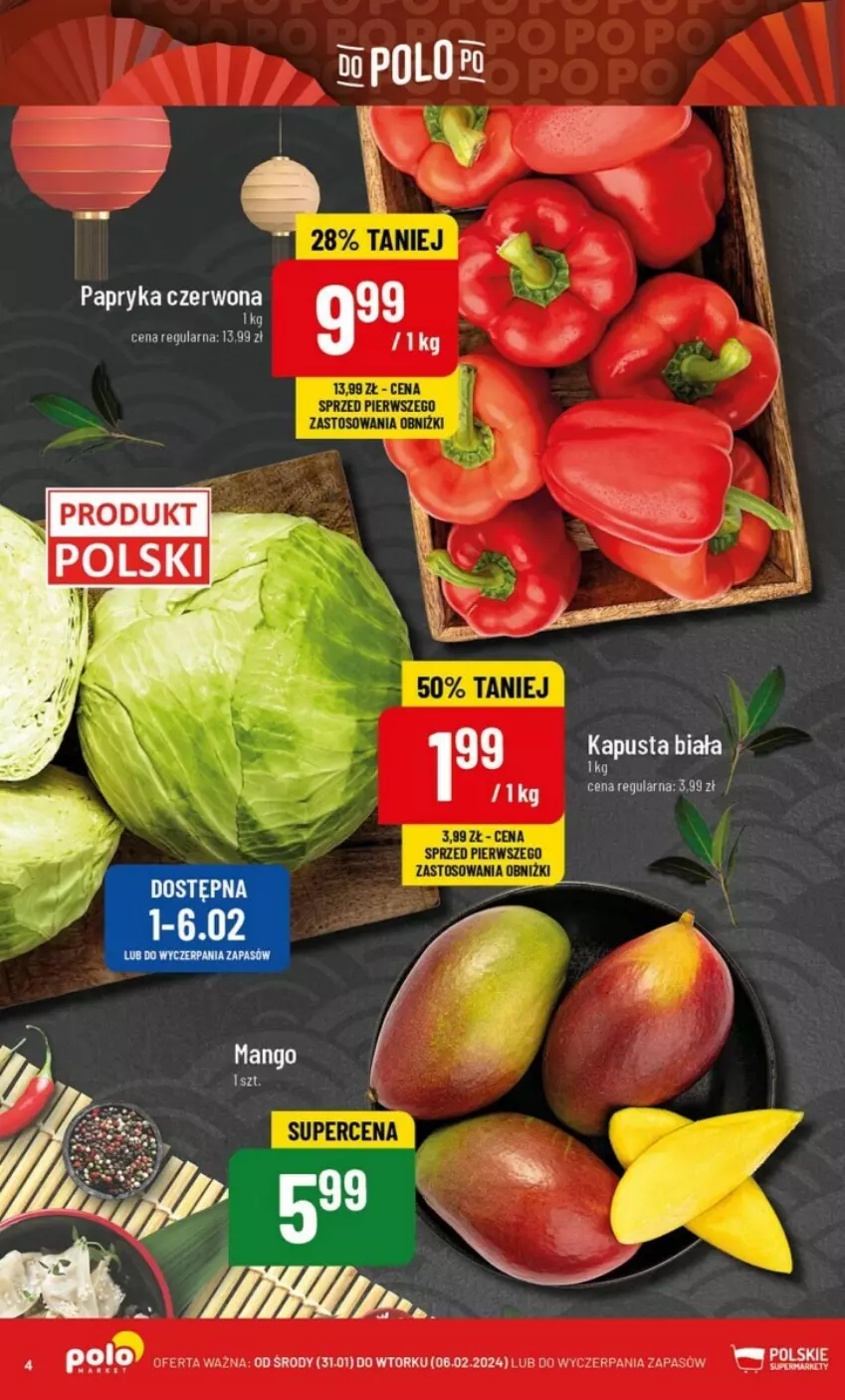 Gazetka promocyjna PoloMarket - ważna 31.01 do 06.02.2024 - strona 11 - produkty: Papryka, Papryka czerwona