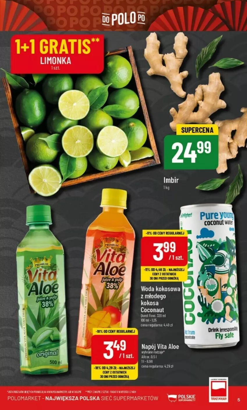 Gazetka promocyjna PoloMarket - ważna 31.01 do 06.02.2024 - strona 12 - produkty: Kokos, Limonka, Napój, Woda