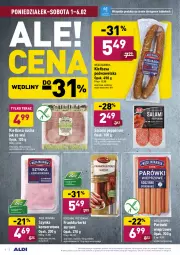 Gazetka promocyjna Aldi - ALE! CENA w ALDI - Gazetka - ważna od 06.02 do 06.02.2021 - strona 6 - produkty: Ser, Salami, Parówki, Kiełbasa podwawelska, Lodówka, Tera, Wawel, Szynka, Przysmaki, Frankfurterki, Kiełbasa, Mięso wieprzowe, Mięso