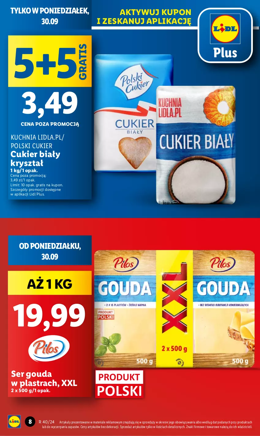 Gazetka promocyjna Lidl - GAZETKA - ważna 30.09 do 02.10.2024 - strona 10 - produkty: Cukier, Gouda, Gra, Kuchnia, Ser