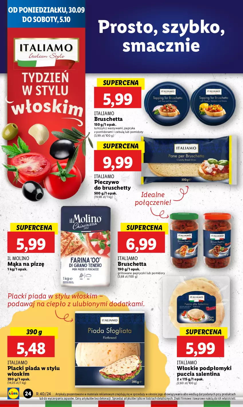 Gazetka promocyjna Lidl - GAZETKA - ważna 30.09 do 02.10.2024 - strona 28 - produkty: Grill, Lack, Mąka, Papryka, Piec, Pieczywo, Pomidory, Tuńczyk, Warzywa