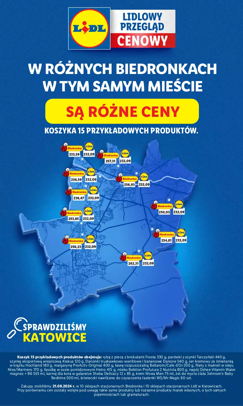 Gazetka promocyjna Lidl - GAZETKA - ważna 30.09 do 02.10.2024 - strona 4 - produkty: BEBILON, Bell, Bella, Danone, Danonki, Fa, Frosta, Gala, Gin, Gra, Heinz, Hochland, Kosz, Krakus, Magnez, Mleko, Mleko Bebilon, Napój, Nivea, Nivea Men, Olej, Oshee, Parówki, Parówki z szynki, Piec, Por, Rama, Ser, Sheba, Sos, Sport, Tarczyński