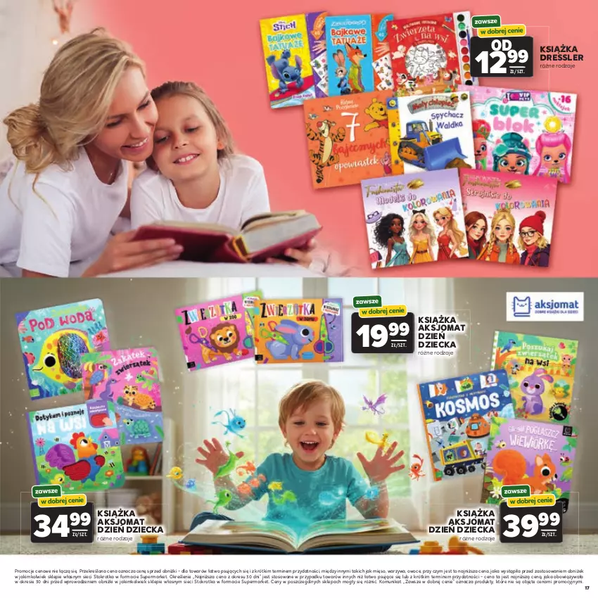 Gazetka promocyjna Stokrotka - Katalog Dzień Matki i Dziecka! - ważna 21.05 do 01.06.2026 - strona 17 - produkty: Dres, Książka, Mięso, Owoce, Warzywa