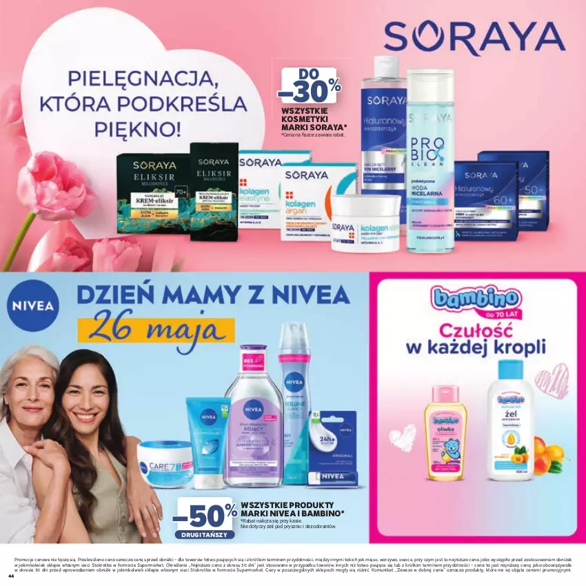 Gazetka promocyjna Stokrotka - Katalog Dzień Matki i Dziecka! - ważna 21.05 do 01.06.2026 - strona 44 - produkty: Dezodorant, Mięso, Nivea, Owoce, Warzywa