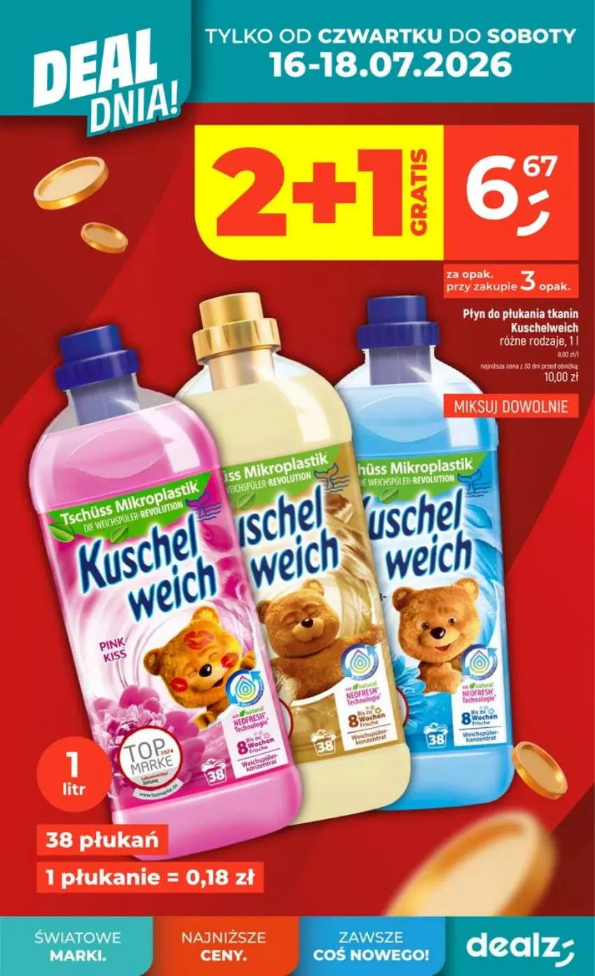 Gazetka promocyjna Dealz - DEAL DNIA - ważna 16.07 do 22.07.2026 - strona 2 - produkty: Płyn do płukania