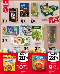 Gazetka promocyjna Selgros - Oferta spożywcza - Gazetka - ważna od 16.04 do 16.04.2022 - strona 28 - produkty: Nesquik, Saga, Dilmah, Herbata czarna, Fusion, Lipton, Herbata, Kakao