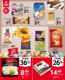 Gazetka promocyjna Selgros - Oferta spożywcza - Gazetka - ważna od 16.04 do 16.04.2022 - strona 32 - produkty: Pistacje, Lajkonik, Tortilla, Tarta, Rogal, Felix, Bułka tarta, Precelki, Lay’s, Bułka, Biszkopty