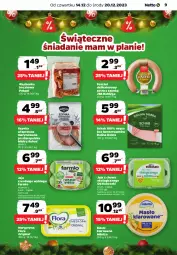 Gazetka promocyjna Netto - Artykuły spożywcze - Gazetka - ważna od 20.12 do 20.12.2023 - strona 9 - produkty: Masło klarowane, Ser, Gin, Szynka wieprzowa, Jaja, Pekpol, Pasztet, Kosz, Szynka, Margaryna, Flora, Masło, Jaja z wolnego wybiegu, Kokos, Fa