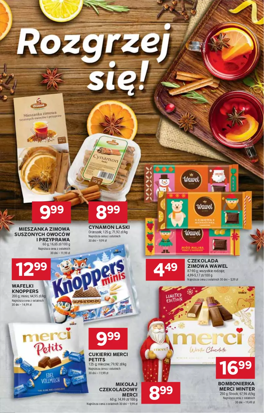 Gazetka promocyjna Stokrotka - Market - ważna 28.11 do 04.12.2024 - strona 17 - produkty: Cukier, Cukierki, Czekolada, HP, Knoppers, Merci, Wawel