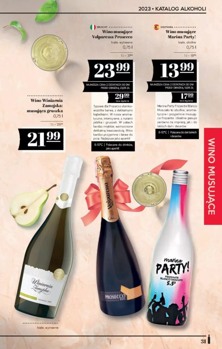 Gazetka promocyjna PoloMarket - ważna 24.11 do 14.12.2023 - strona 25 - produkty: Mus, Prosecco, Winiarnia Zamojska, Wino, Wino musujące
