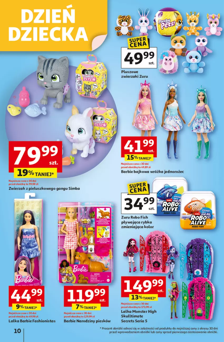Gazetka promocyjna Auchan - Uśmiech mamy? Zaplanowany! Hipermarket - ważna 22.05 do 28.05.2025 - strona 10 - produkty: Barbie, Fa, Jednorożec, Lalka, Ser