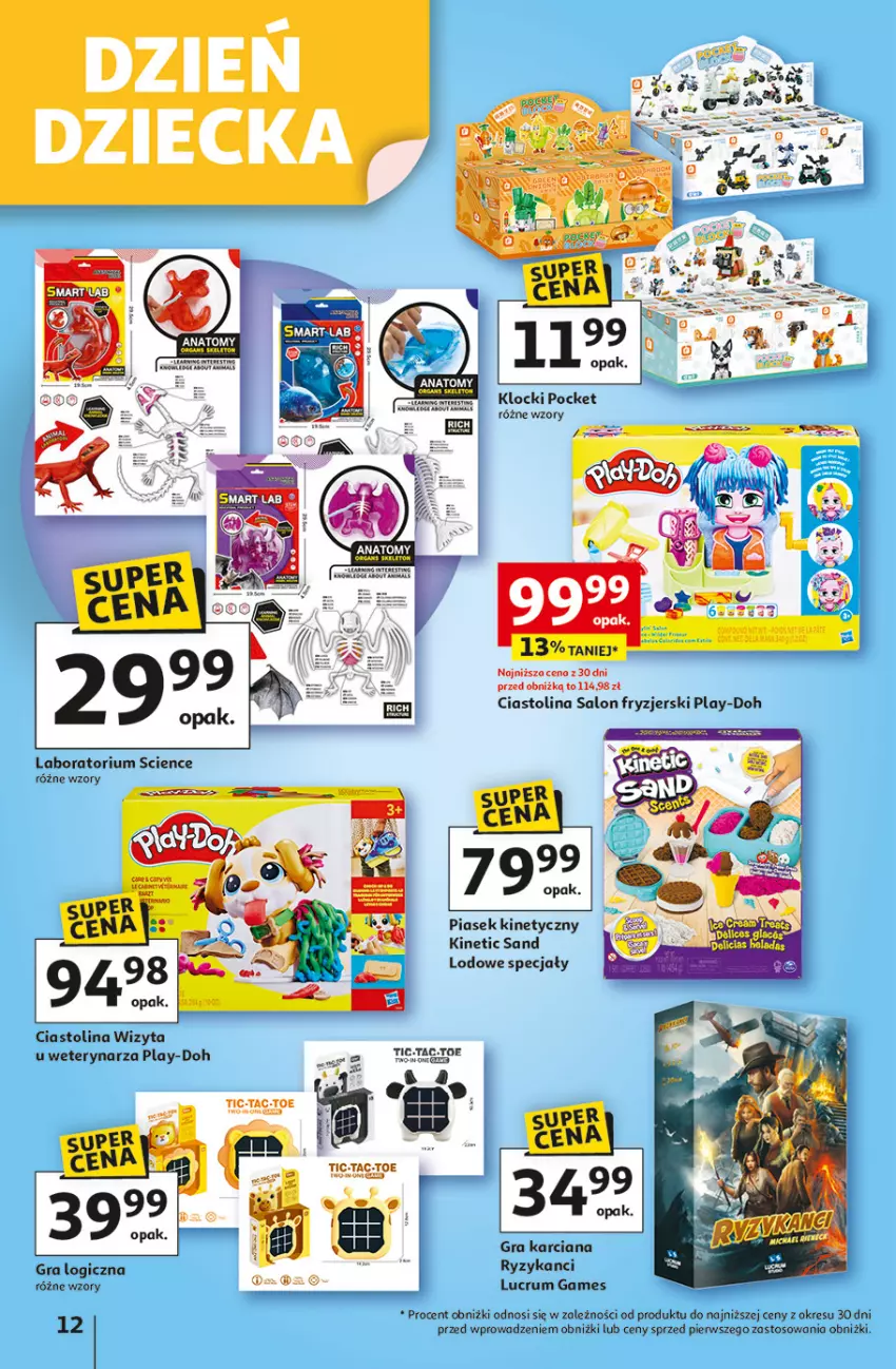 Gazetka promocyjna Auchan - Uśmiech mamy? Zaplanowany! Hipermarket - ważna 22.05 do 28.05.2025 - strona 12 - produkty: Gra, Klocki, Piasek kinetyczny, Play-Doh, Rum