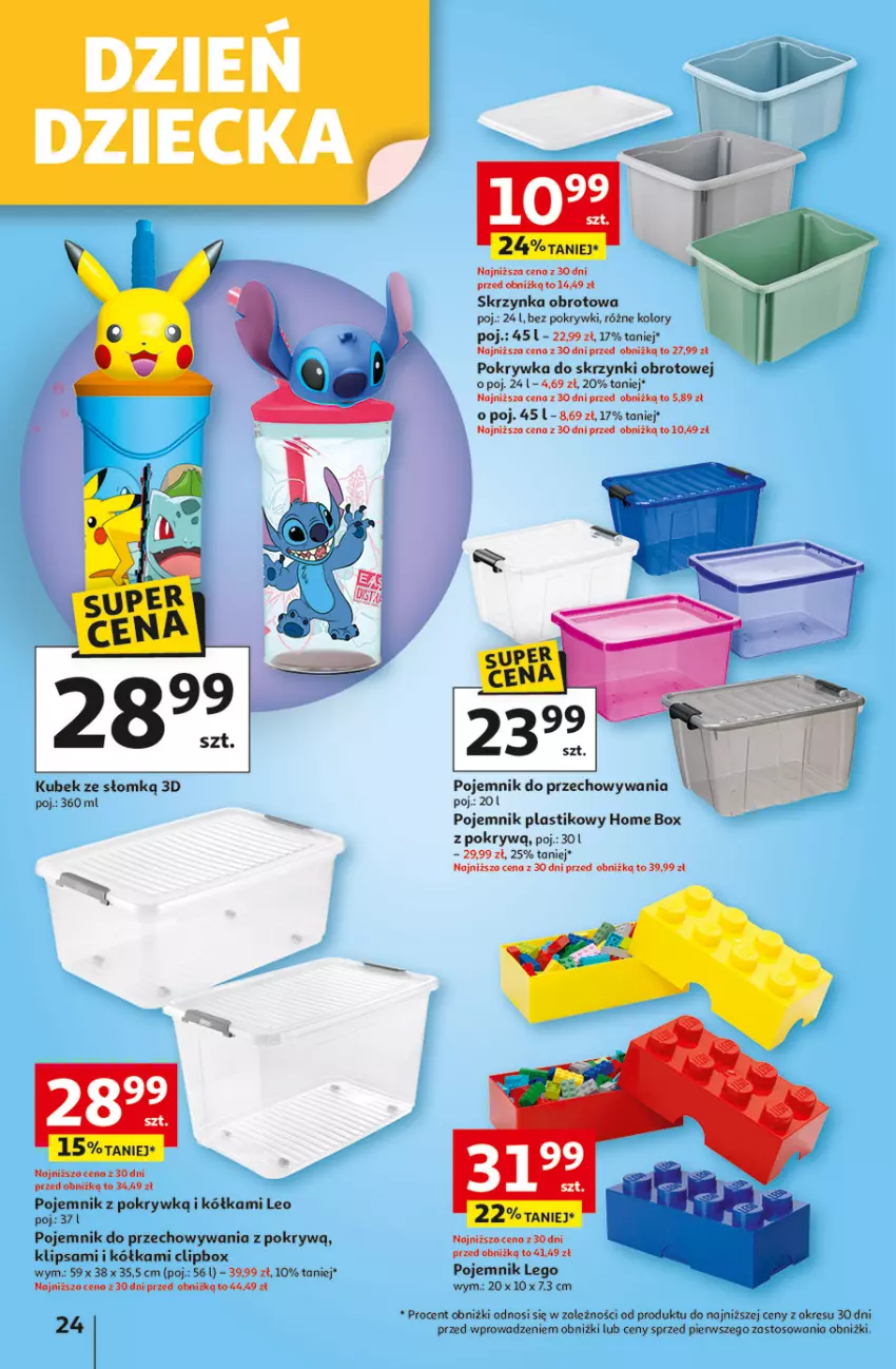 Gazetka promocyjna Auchan - Uśmiech mamy? Zaplanowany! Hipermarket - ważna 22.05 do 28.05.2025 - strona 24 - produkty: Kubek, LEGO, Pojemnik, Pojemnik do przechowywania, Pojemnik plastikowy, Pojemnik z pokrywką