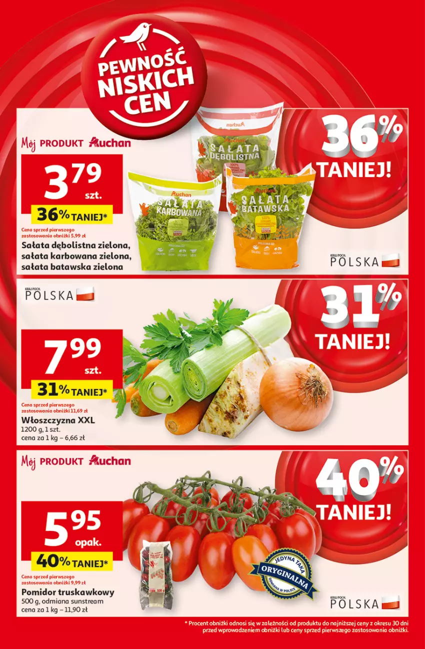 Gazetka promocyjna Auchan - Uśmiech mamy? Zaplanowany! Hipermarket - ważna 22.05 do 28.05.2025 - strona 36 - produkty: Sałat