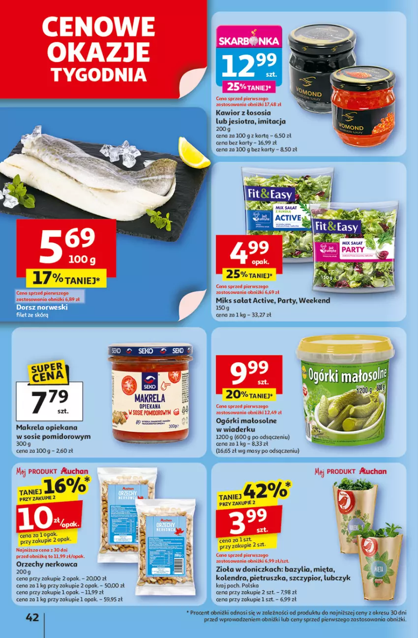 Gazetka promocyjna Auchan - Uśmiech mamy? Zaplanowany! Hipermarket - ważna 22.05 do 28.05.2025 - strona 44 - produkty: Bazyl, Bazylia, Kawior, Kolendra, Mięta, Pietruszka, Sałat, Sos