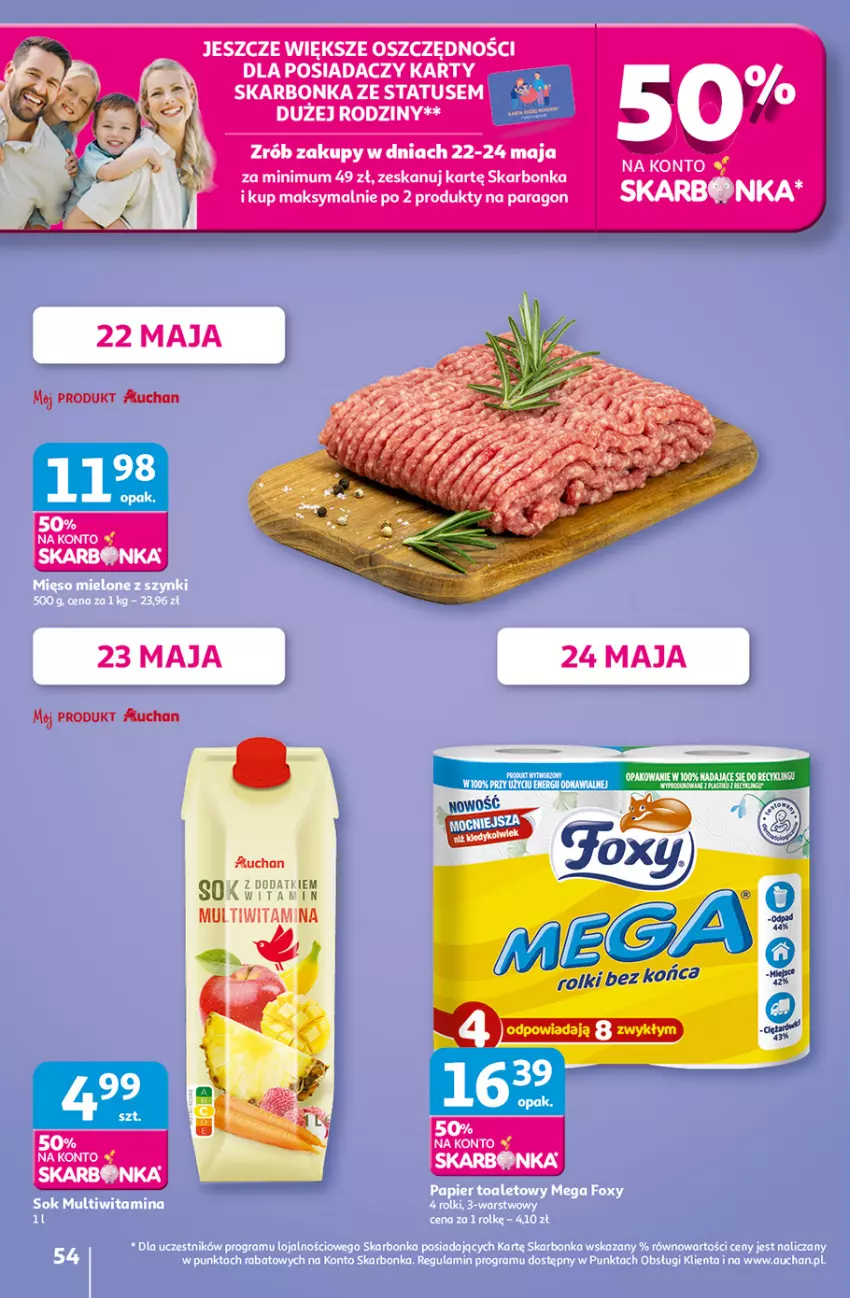 Gazetka promocyjna Auchan - Uśmiech mamy? Zaplanowany! Hipermarket - ważna 22.05 do 28.05.2025 - strona 56