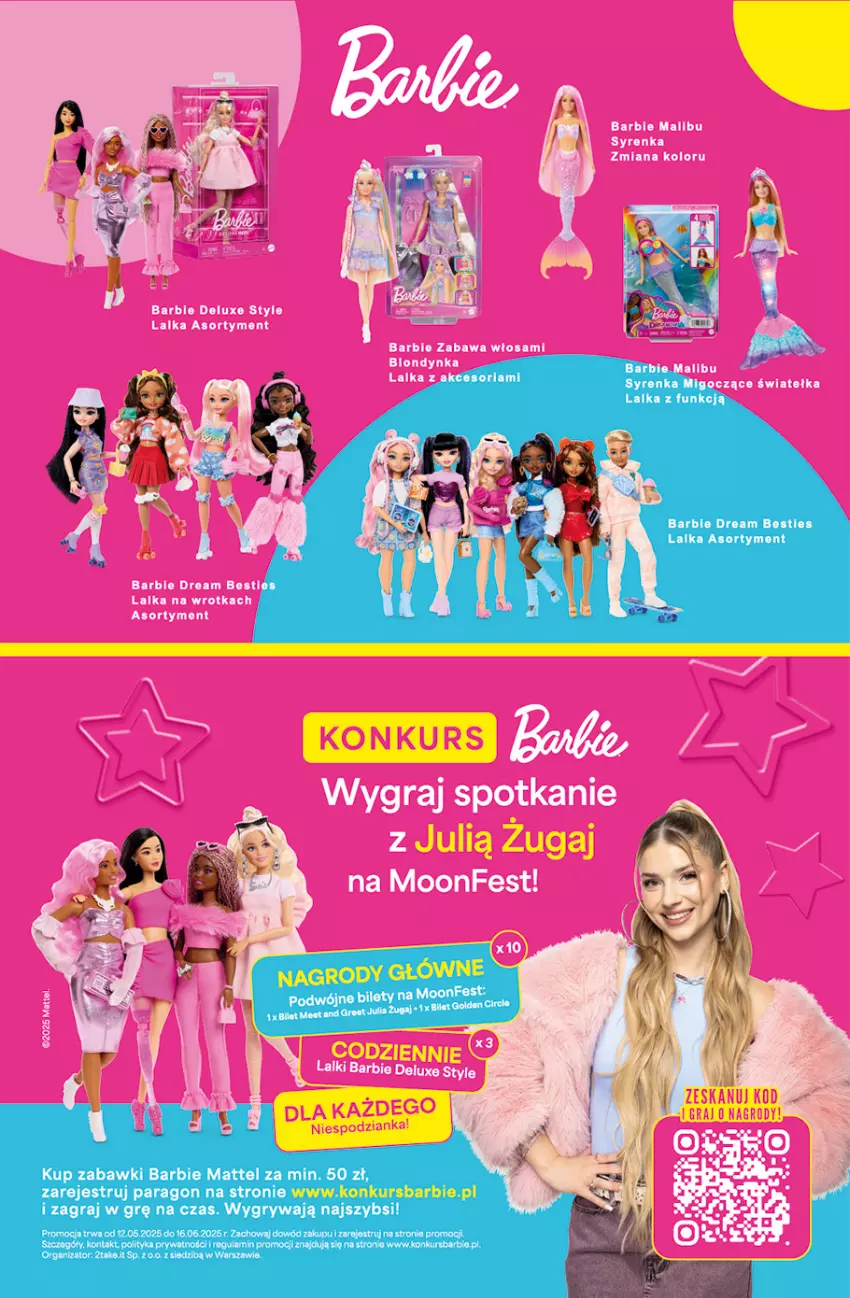 Gazetka promocyjna Auchan - Uśmiech mamy? Zaplanowany! Hipermarket - ważna 22.05 do 28.05.2025 - strona 60 - produkty: Barbie, Gra, Gry, Lalka, Mattel
