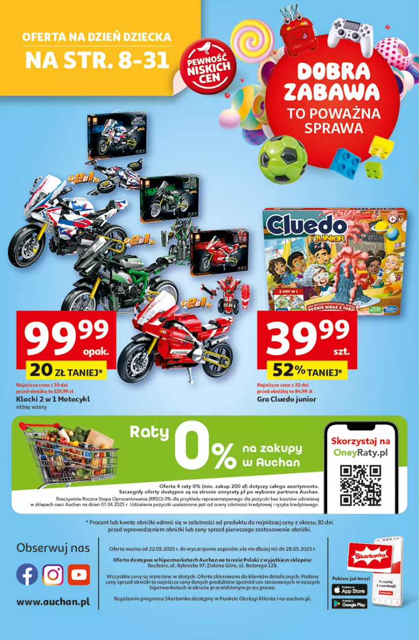 Gazetka promocyjna Auchan - Uśmiech mamy? Zaplanowany! Hipermarket - ważna 22.05 do 28.05.2025 - strona 61 - produkty: Gra, Klocki, Kosz, Tera, Top