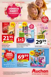 Gazetka promocyjna Auchan - Uśmiech mamy? Zaplanowany! Hipermarket - Gazetka - ważna od 28.05 do 28.05.2025 - strona 1 - produkty: Top, Sok, Eveline, Bielenda, Lindor, Perfecta, Storczyk, Ziaja, Garnier, Lindt, Nivea