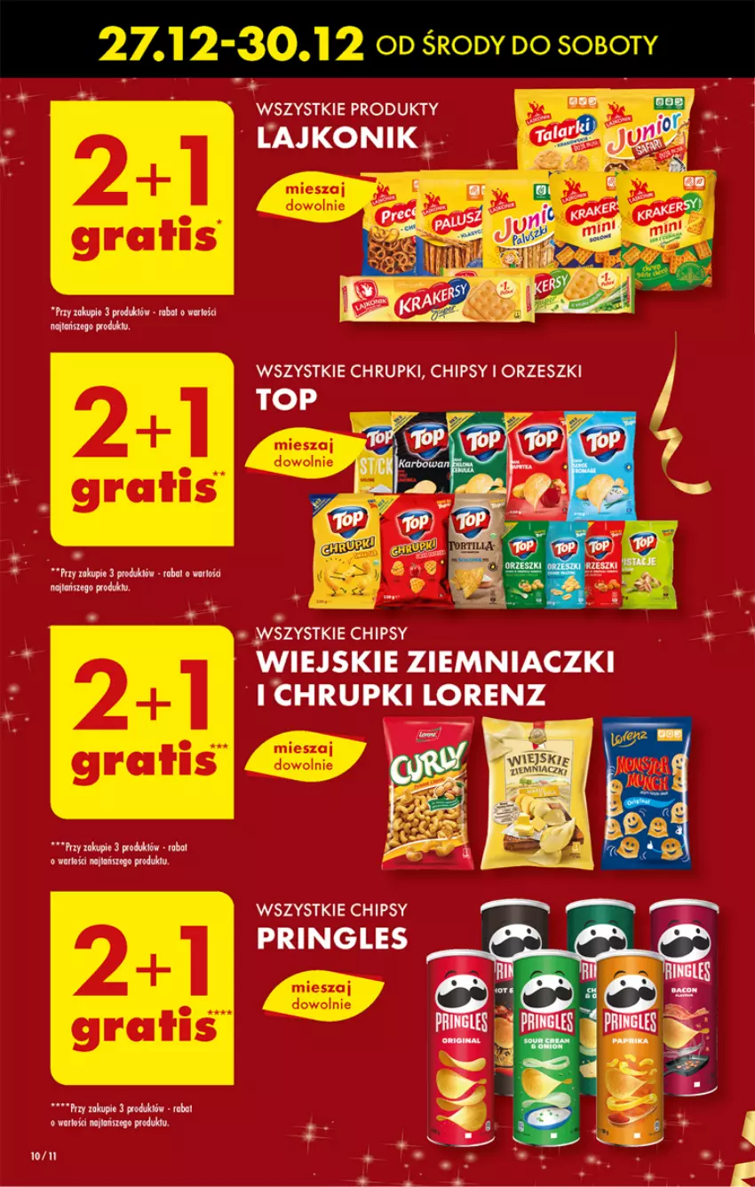Gazetka promocyjna Biedronka - Sylwester - ważna 27.12 do 30.12.2023 - strona 10 - produkty: Chipsy, Pringles