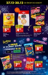 Gazetka promocyjna Biedronka - Sylwester - Gazetka - ważna od 30.12 do 30.12.2023 - strona 53 - produkty: Top, Ser, Bake Rolls, Gin, Chipsy, Chrupki, Pizza, Crunchips, Lorenz, Monster Munch, Waga, Fa