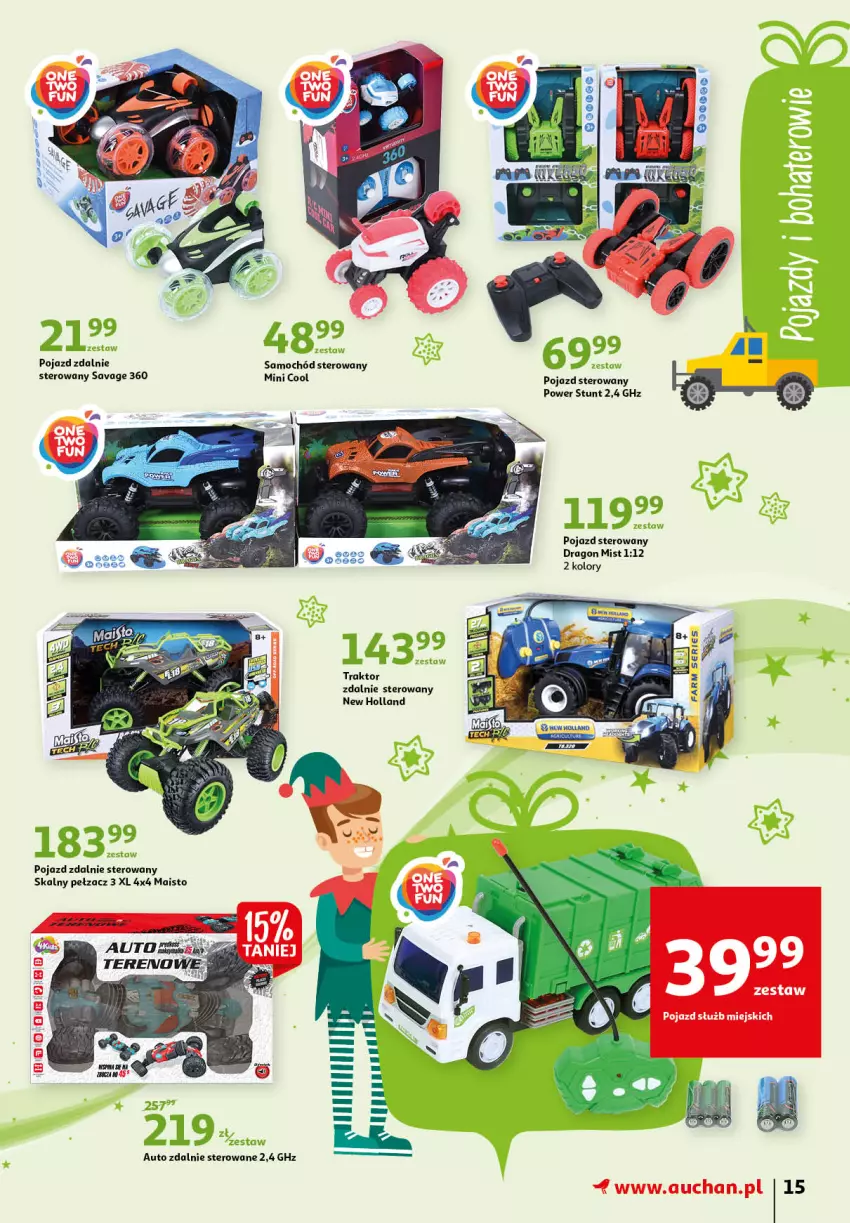 Gazetka promocyjna Auchan - Magia zabawek - ważna 12.11 do 24.11.2021 - strona 15 - produkty: Pojazd, Samochód, Samochód sterowany, Traktor