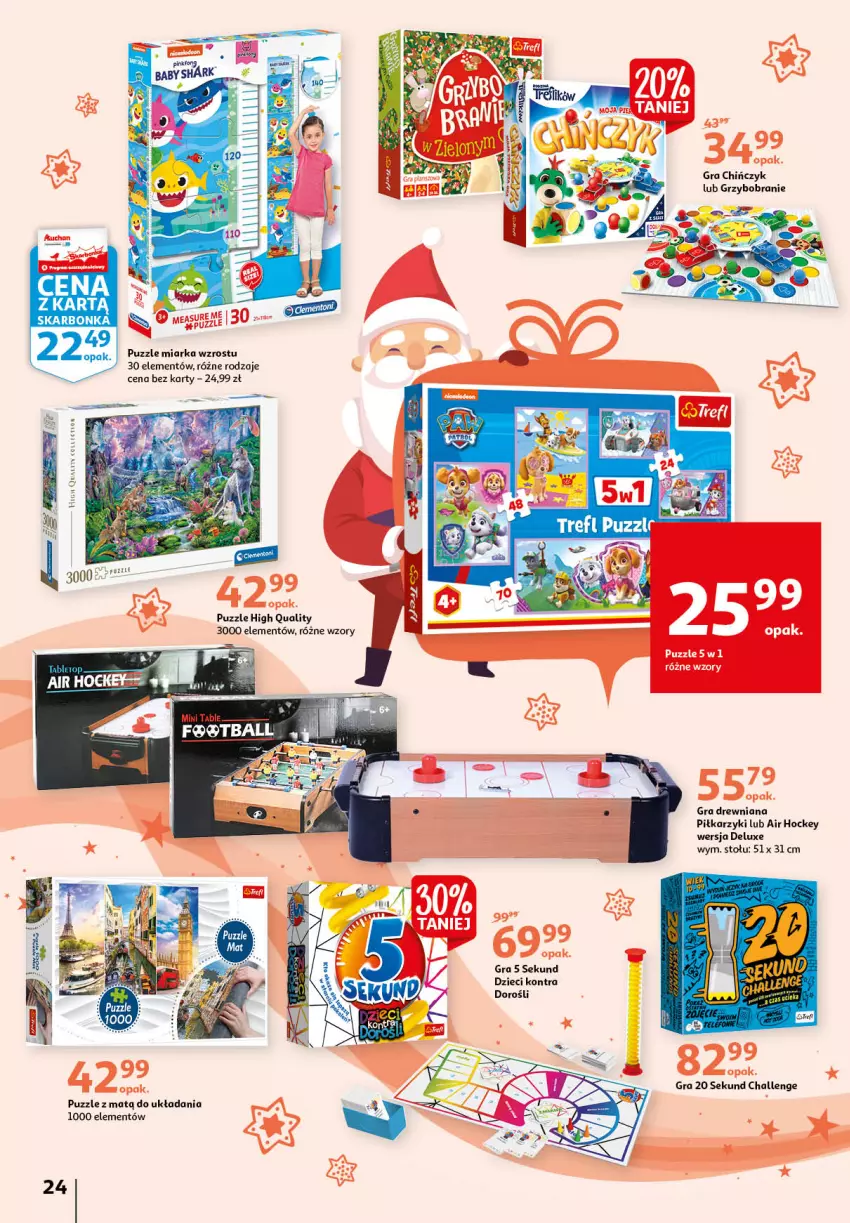 Gazetka promocyjna Auchan - Magia zabawek - ważna 12.11 do 24.11.2021 - strona 24 - produkty: 5 Sekund, Dzieci, Gra, Miarka, Piłkarzyki, Puzzle