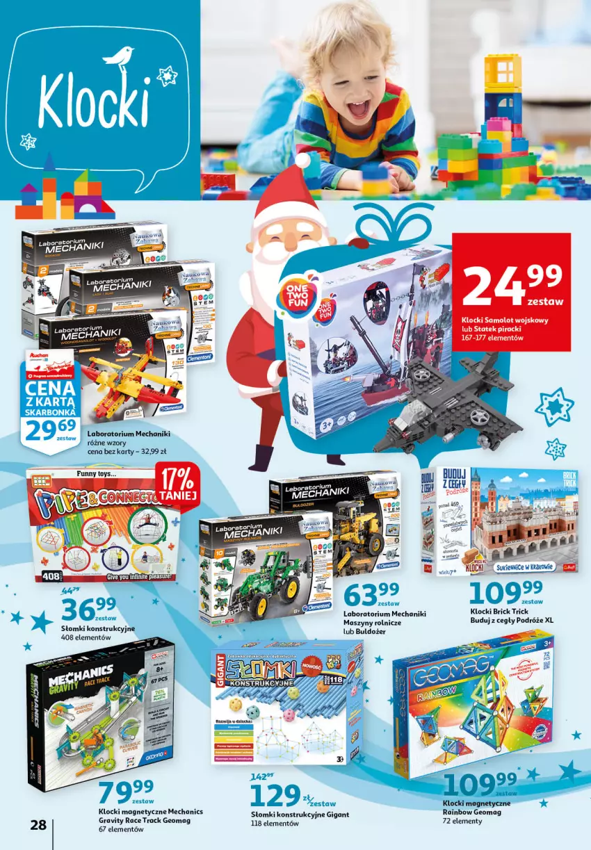 Gazetka promocyjna Auchan - Magia zabawek - ważna 12.11 do 24.11.2021 - strona 28 - produkty: Amol, Gra, Klocki, Samolot, Szyny