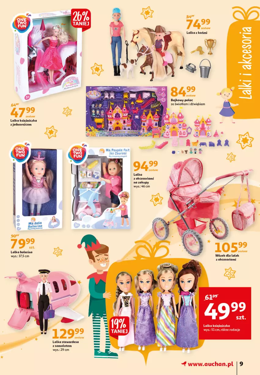 Gazetka promocyjna Auchan - Magia zabawek - ważna 12.11 do 24.11.2021 - strona 9 - produkty: Amol, Fa, Lalka, Samolot, Ser, Wózek