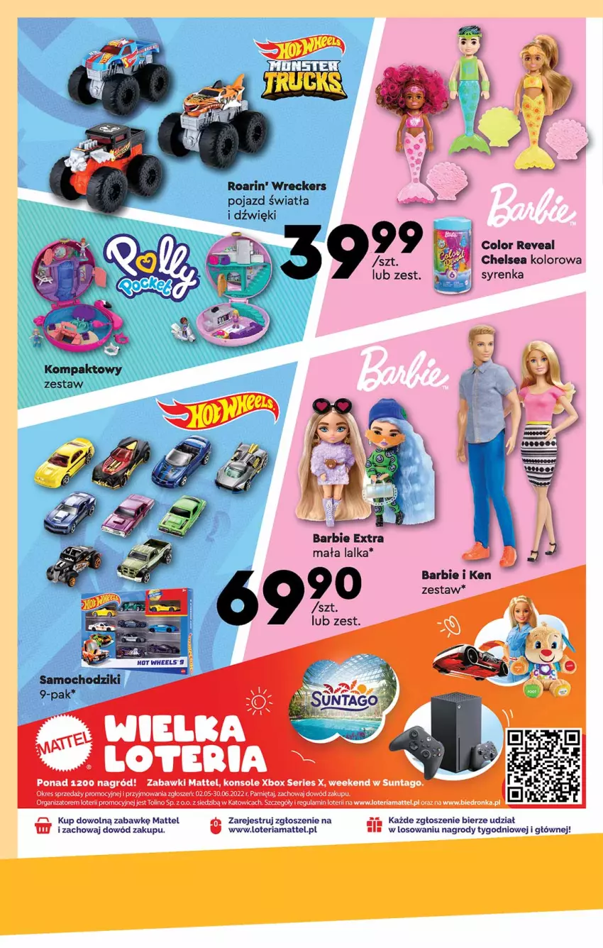 Gazetka promocyjna Biedronka - Okazje tygodnia - ważna 23.05 do 08.06.2022 - strona 4 - produkty: Mattel, Mięta, Pojazd, Ser, Tago, Xbox