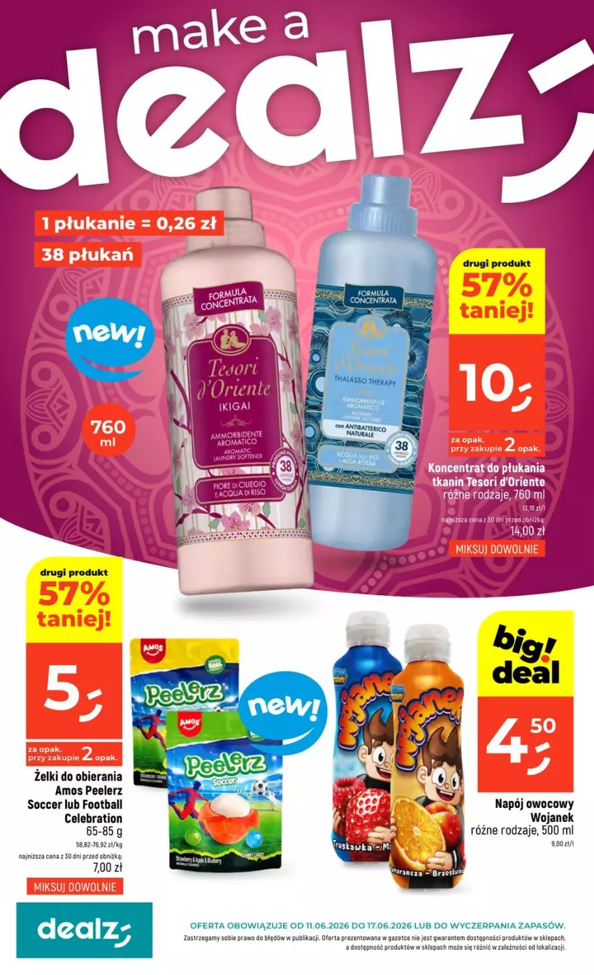 Gazetka promocyjna Dealz - NOWA GAZETKA - ważna 11.06 do 17.06.2026 - strona 1 - produkty: Napój, Por