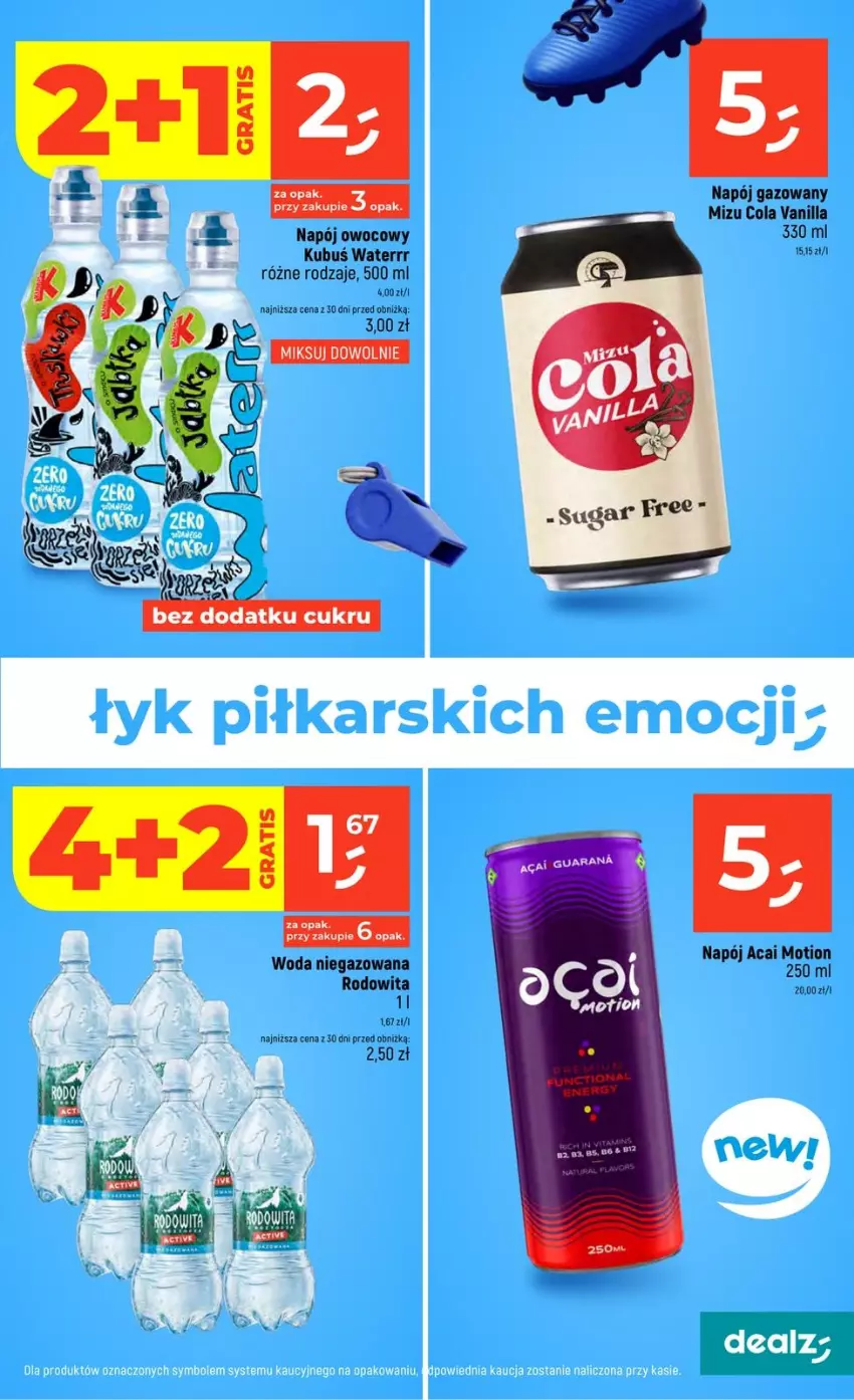 Gazetka promocyjna Dealz - NOWA GAZETKA - ważna 11.06 do 17.06.2026 - strona 19 - produkty: Kubuś, Kubuś Waterrr, Napój, Napój gazowany, Woda, Woda niegazowana