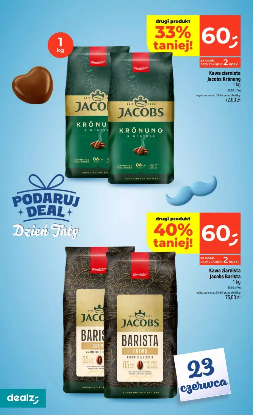 Gazetka promocyjna Dealz - NOWA GAZETKA - ważna 11.06 do 17.06.2026 - strona 30 - produkty: Jacobs, Kawa, Kawa ziarnista