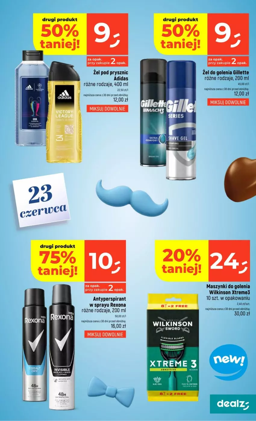 Gazetka promocyjna Dealz - NOWA GAZETKA - ważna 11.06 do 17.06.2026 - strona 33 - produkty: Adidas, Antyperspirant, Gillette, Rexona, Wieniec