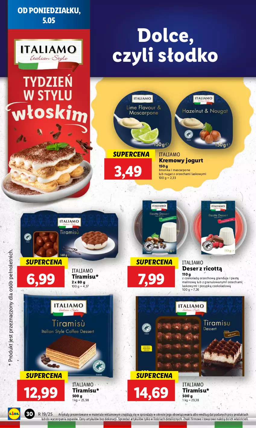 Gazetka promocyjna Lidl - GAZETKA - ważna 05.05 do 07.05.2025 - strona 34 - produkty: Deser, Gra, Jogurt, Limonka, Mascarpone, Ser