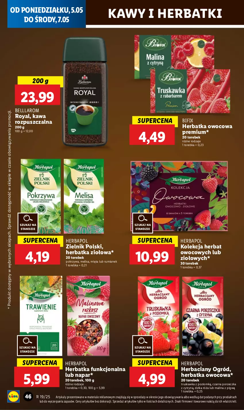 Gazetka promocyjna Lidl - GAZETKA - ważna 05.05 do 07.05.2025 - strona 54 - produkty: Bell, Dzika róża, Herbapol, Kawa, Kawa rozpuszczalna, Mięta, Ogród, Por, Róża, Rum, Torebka