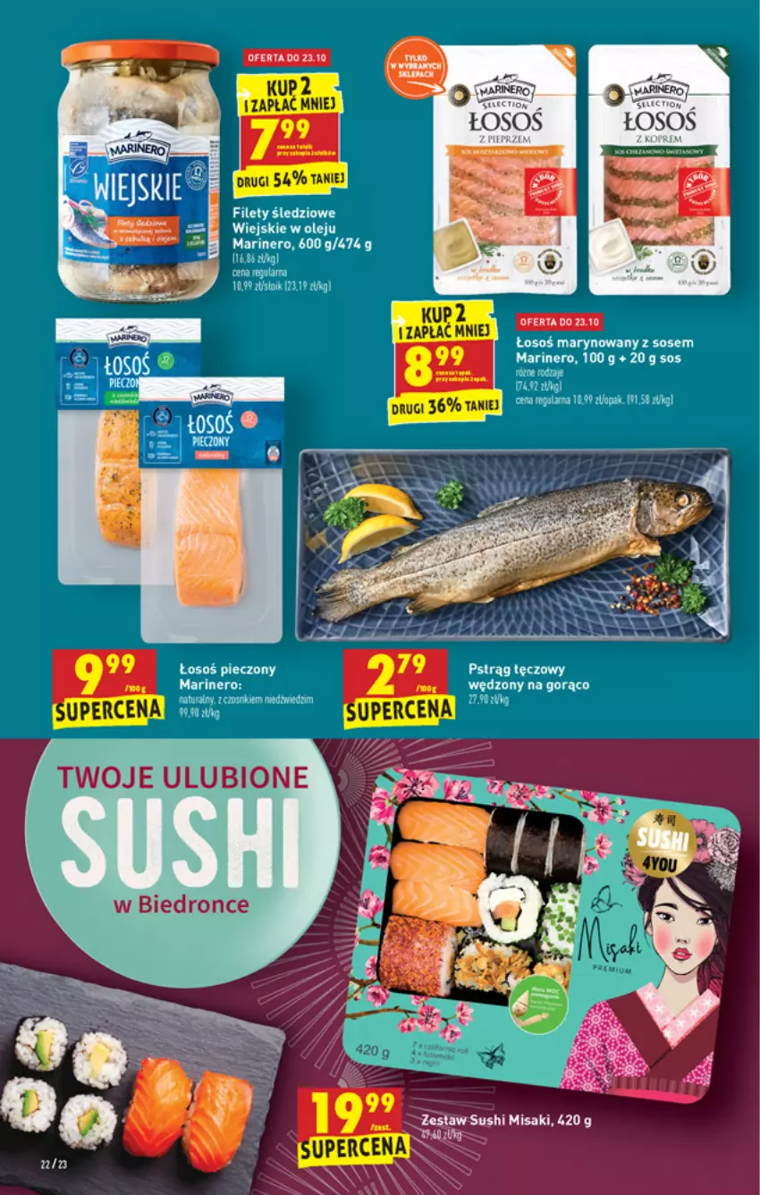 Gazetka promocyjna Biedronka - ważna 21.10 do 27.10.2021 - strona 22 - produkty: Sos, Sushi