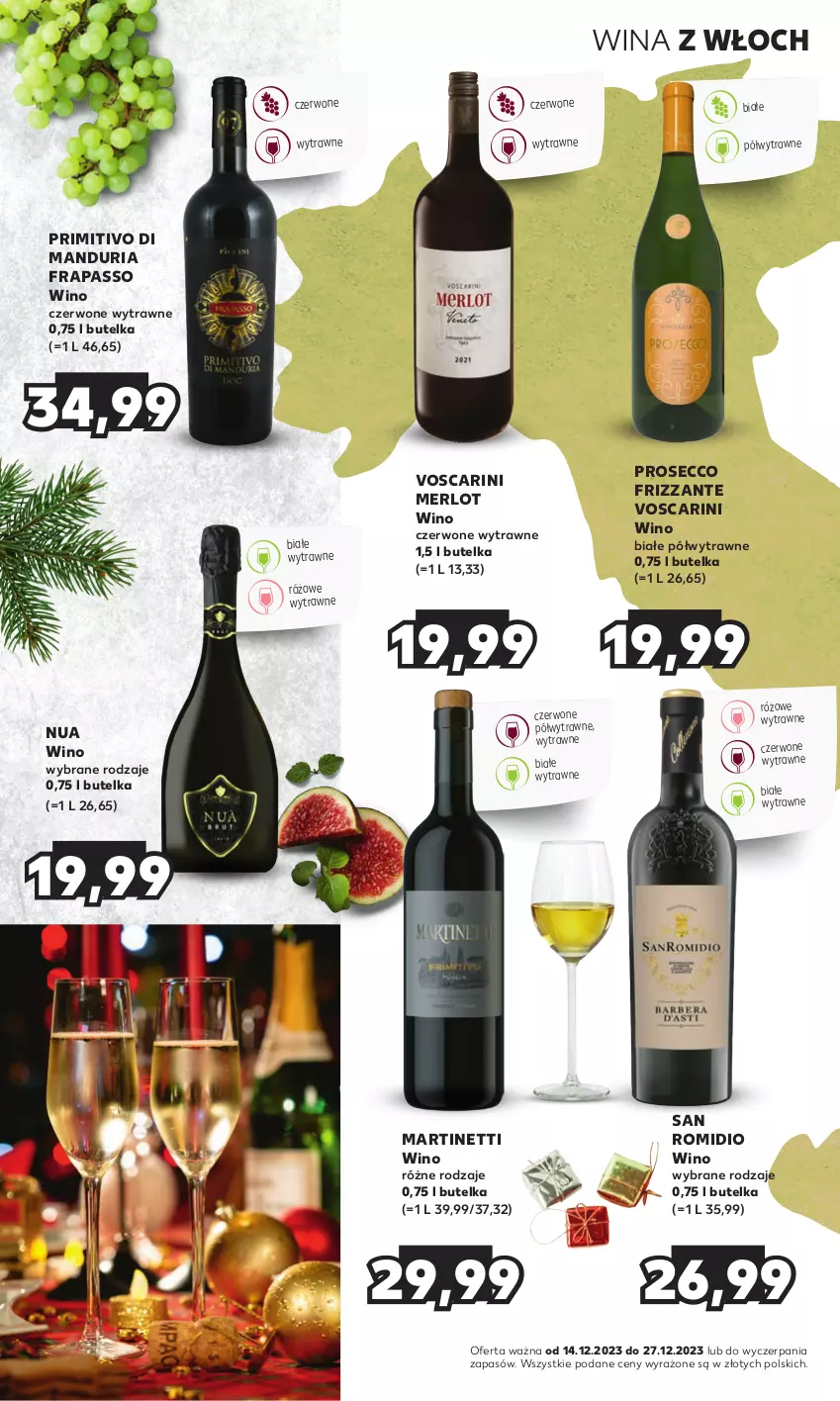 Gazetka promocyjna Kaufland - Barek Kauflandu - ważna 14.12 do 27.12.2023 - strona 14 - produkty: Merlot, Prosecco, Wino, Wino białe, Wino czerwone