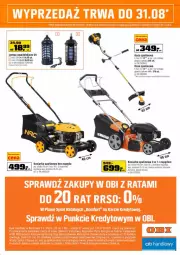 Gazetka promocyjna Obi - Gazetka OBI - Gazetka - ważna od 31.08 do 31.08.2021 - strona 20 - produkty: Top, Kawa, Kosz, Lampa, Kosiarka