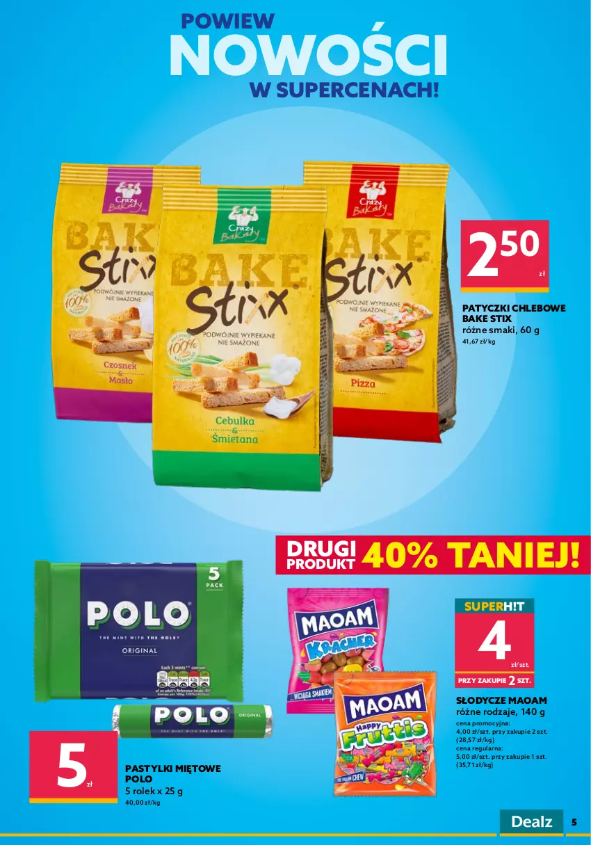 Gazetka promocyjna Dealz - POWIEW NOWOŚCIW SUPER CENACH!🆕 - ważna 24.06 do 04.07.2022 - strona 5 - produkty: Baton, Chleb, Chupa Chups, Lion, Napój, Pastylki, Red Bull, Truskawki