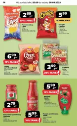 Gazetka promocyjna Netto - Gazetka - ważna od 30.09 do 30.09.2023 - strona 6 - produkty: Ketchup, Koncentrat pomidorowy, Dawtona, Cheetos, Ser, Por, Chipsy, Chrupki, Popcorn, Kotlin, Krakersy